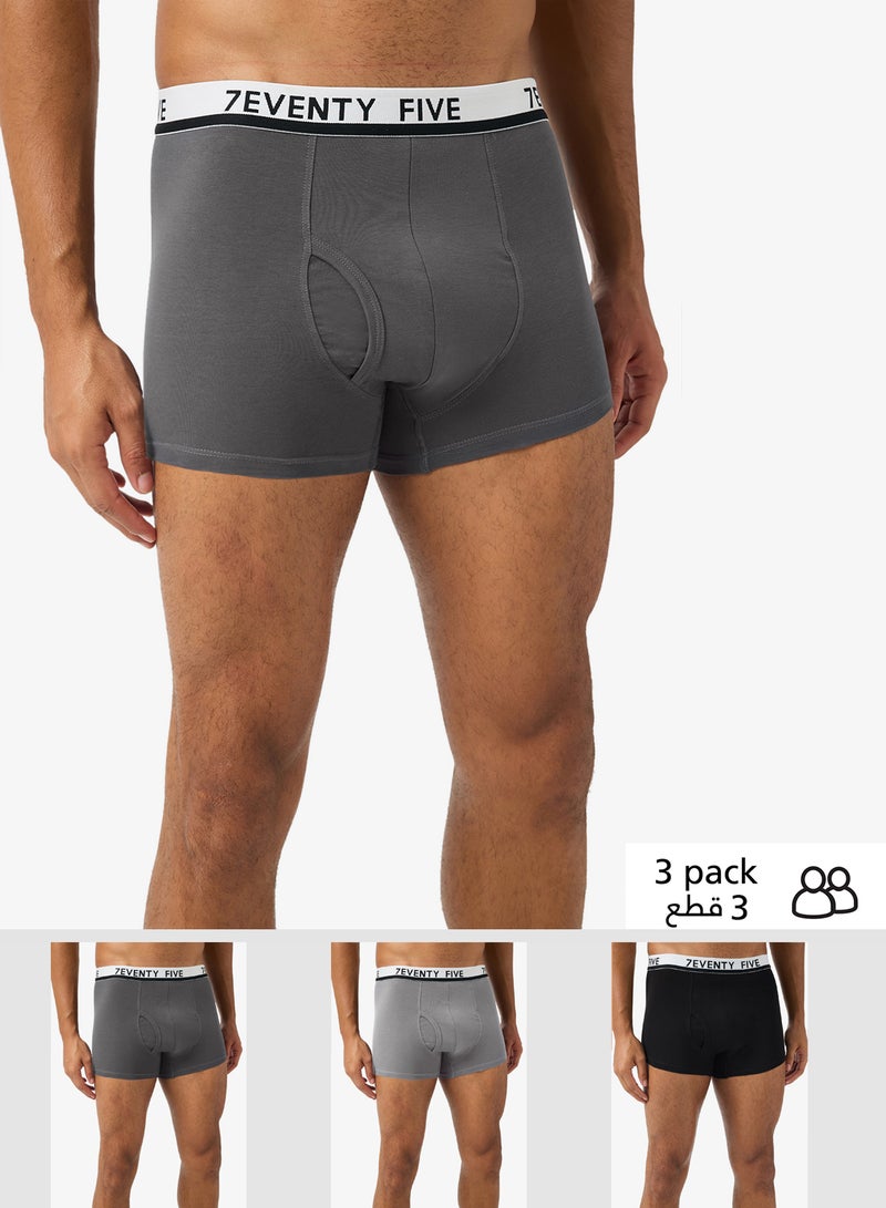 Seventy Five Basics Pack of 3 Boxer Briefs - Image 1